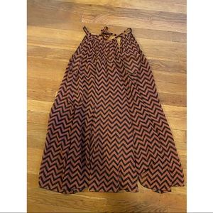 H&M bathing suit cover up dress sheer chevron s